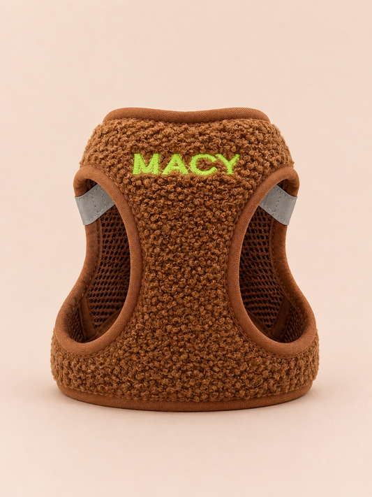 Teddy instaptuig bruin gepersonaliseerd met naam