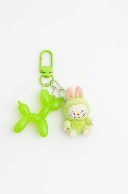 Leash Charm – Hondenhanger met ballonhondje & Labubu | Trendy accessoire voor aan de riem