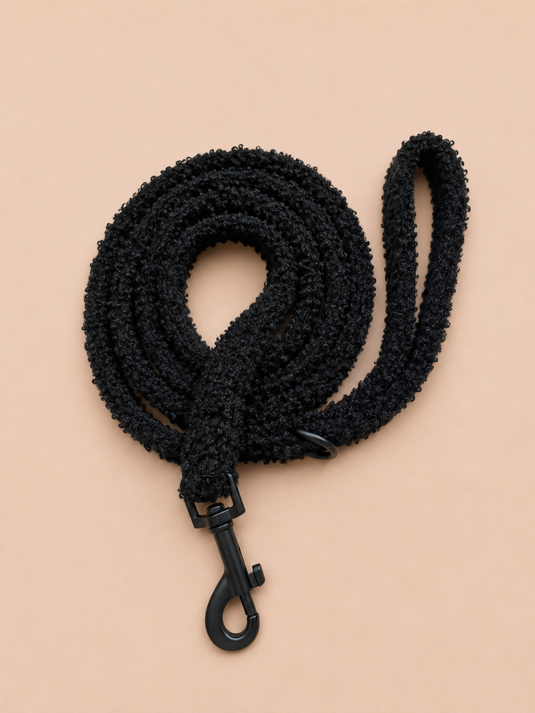Teddy riem zwart - Luxe teddy hondenriem